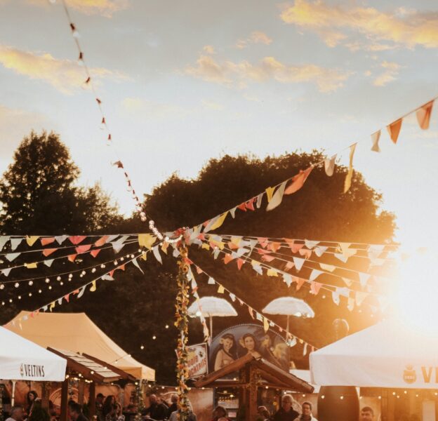 The image if the festival decor